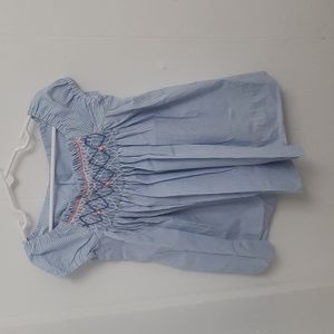 Remember Nguyen 4t smocked seersucker blue top I do not have the shorts